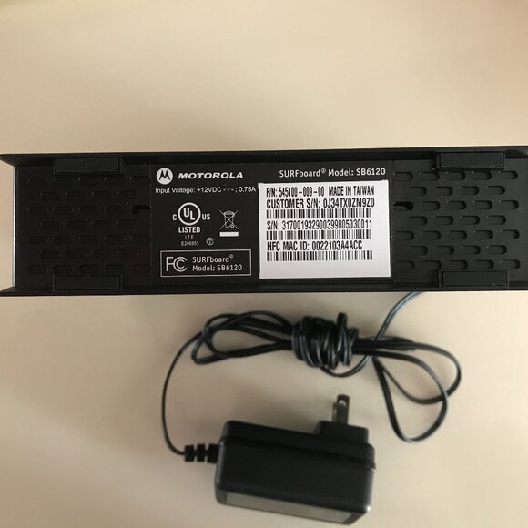 Motorola Surfboard SB6120 DOCSIS 3.0 Cable Modem SB 6120 - Picture 2 of 6